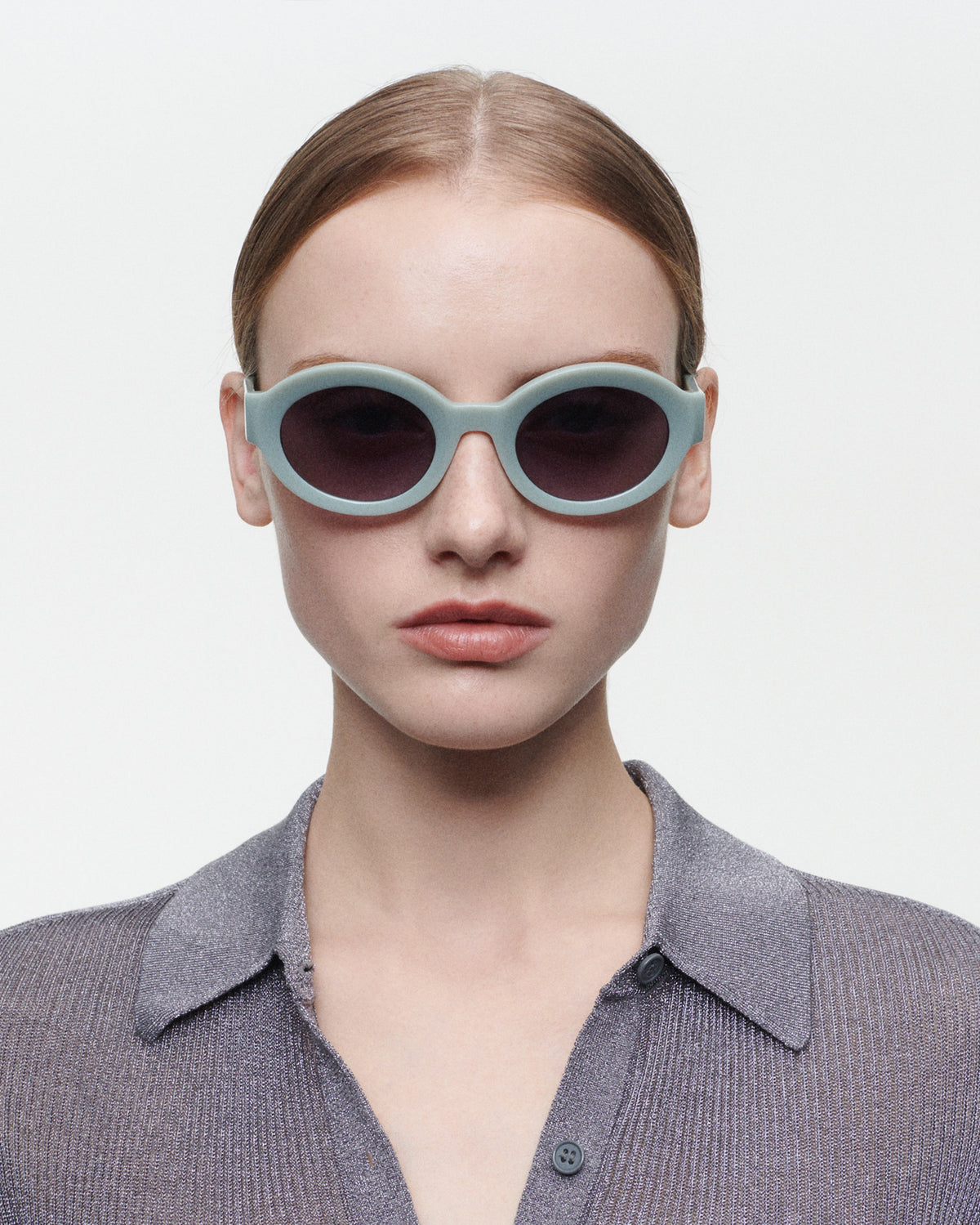 COSIMA: Redondas Acetato Verde sunglasses by GIGI STUDIOS 5699