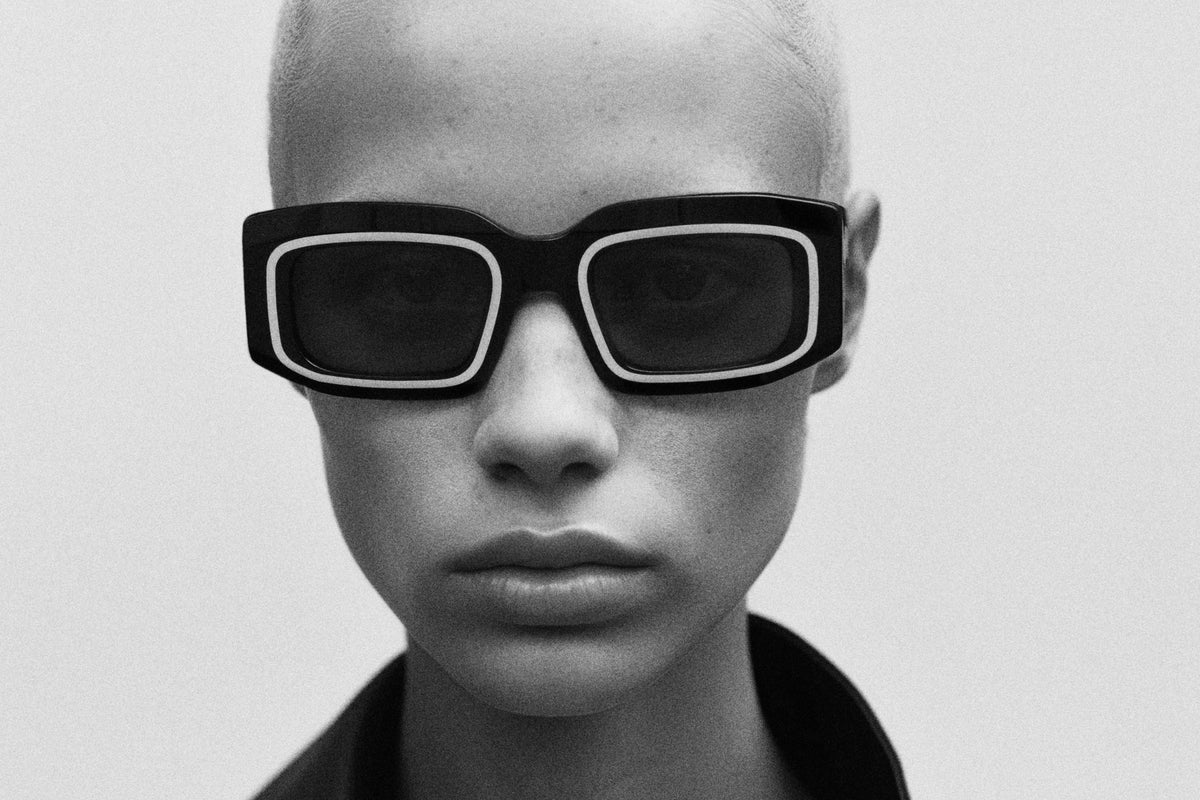 CHESS: Cuadrada Acetato Noir sunglasses by GIGI STUDIOS 5821