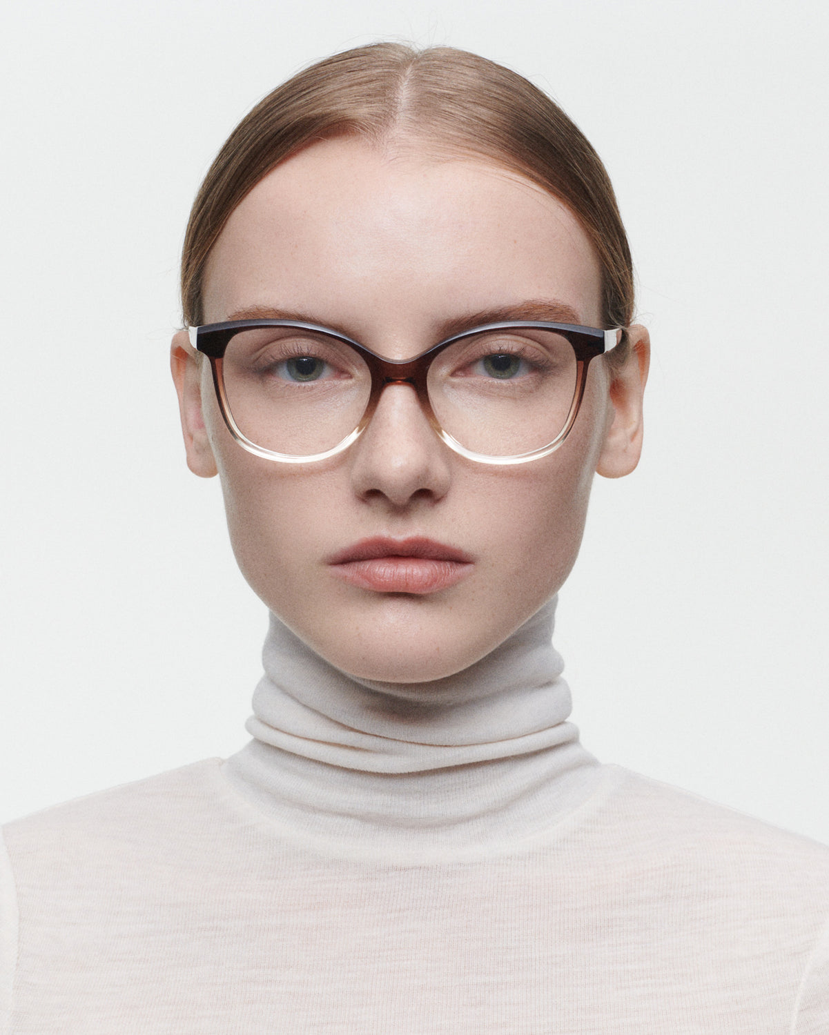 HILARY : Cuadrada Acetato Marrón optical glasses by GIGI STUDIOS 5937