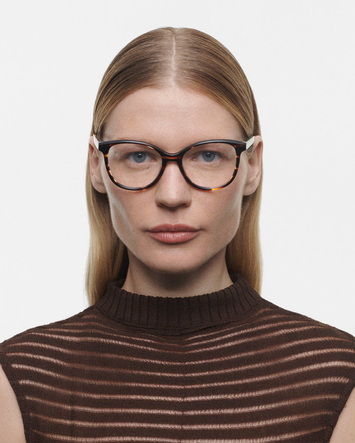 HILARY : Cuadrada Acetato Havana optical glasses by GIGI STUDIOS 502