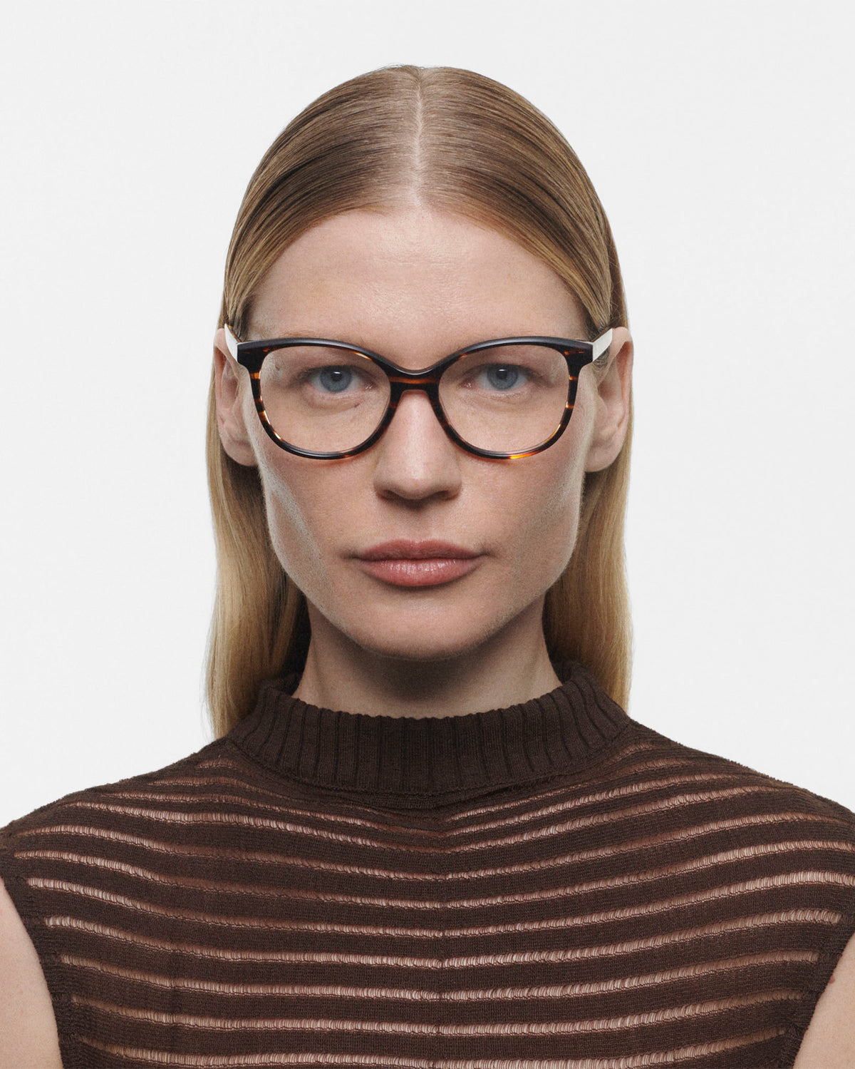 HILARY : Cuadrada Acetato Havana optical glasses by GIGI STUDIOS 502
