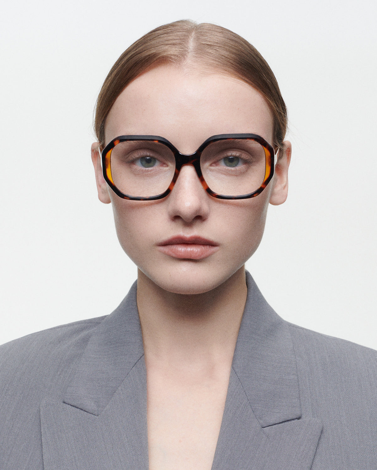 SYLVIE: Cuadrada Acetato Havana optical glasses by GIGI STUDIOS 5963
