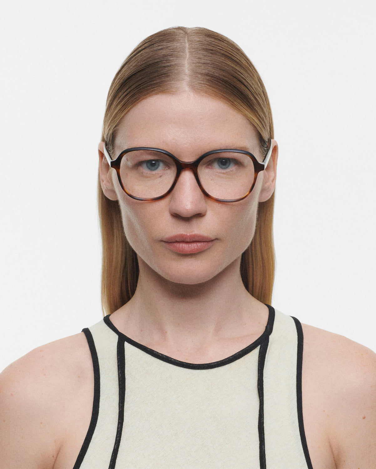 ELMA: Redondas Acetato Havana optical glasses by GIGI STUDIOS 518
