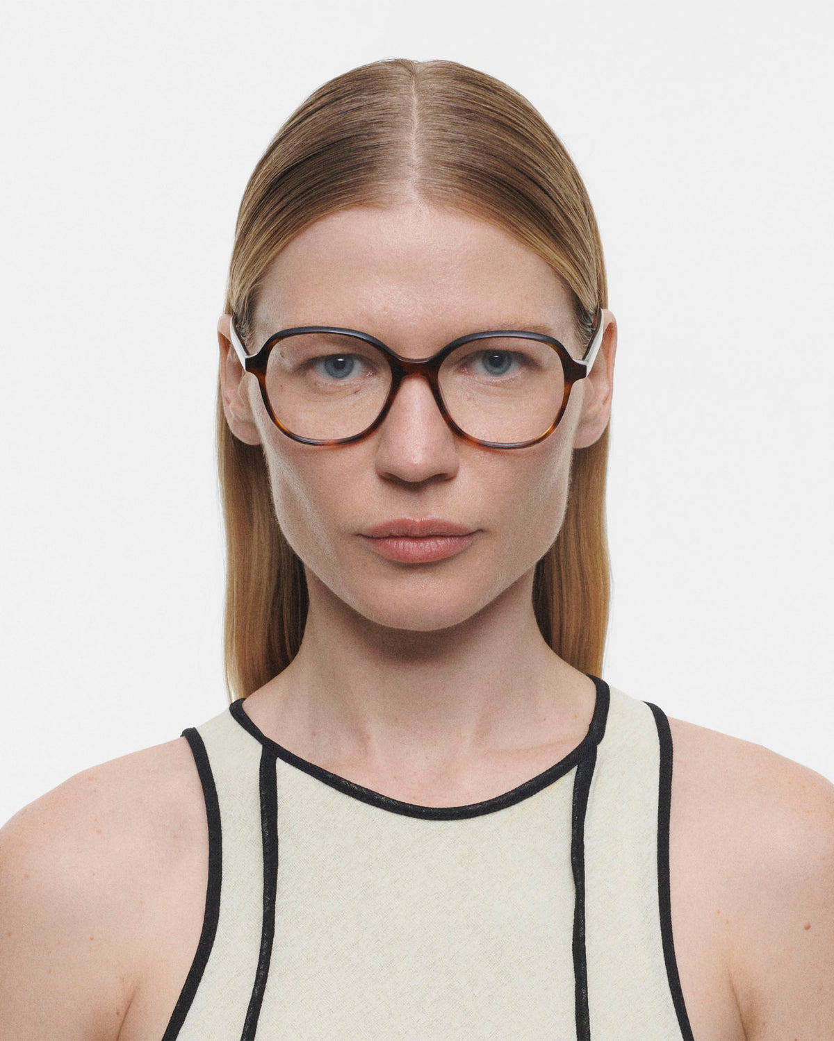 ELMA: Redondas Acetato Havana optical glasses by GIGI STUDIOS 518