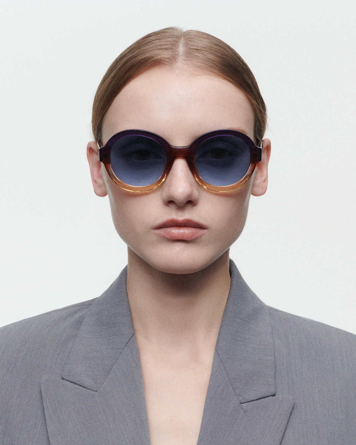 ELISA: Redondas Acetato Marrón sunglasses by GIGI STUDIOS 6036
