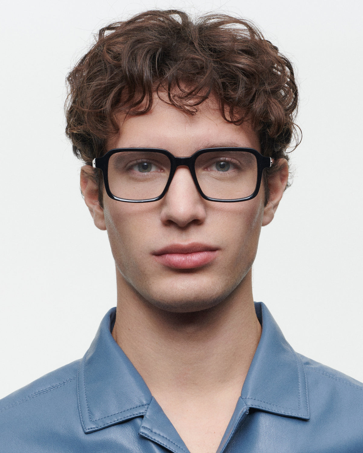 ARMSTRONG: Rectangular Acetato Noir optical glasses by GIGI STUDIOS 6122