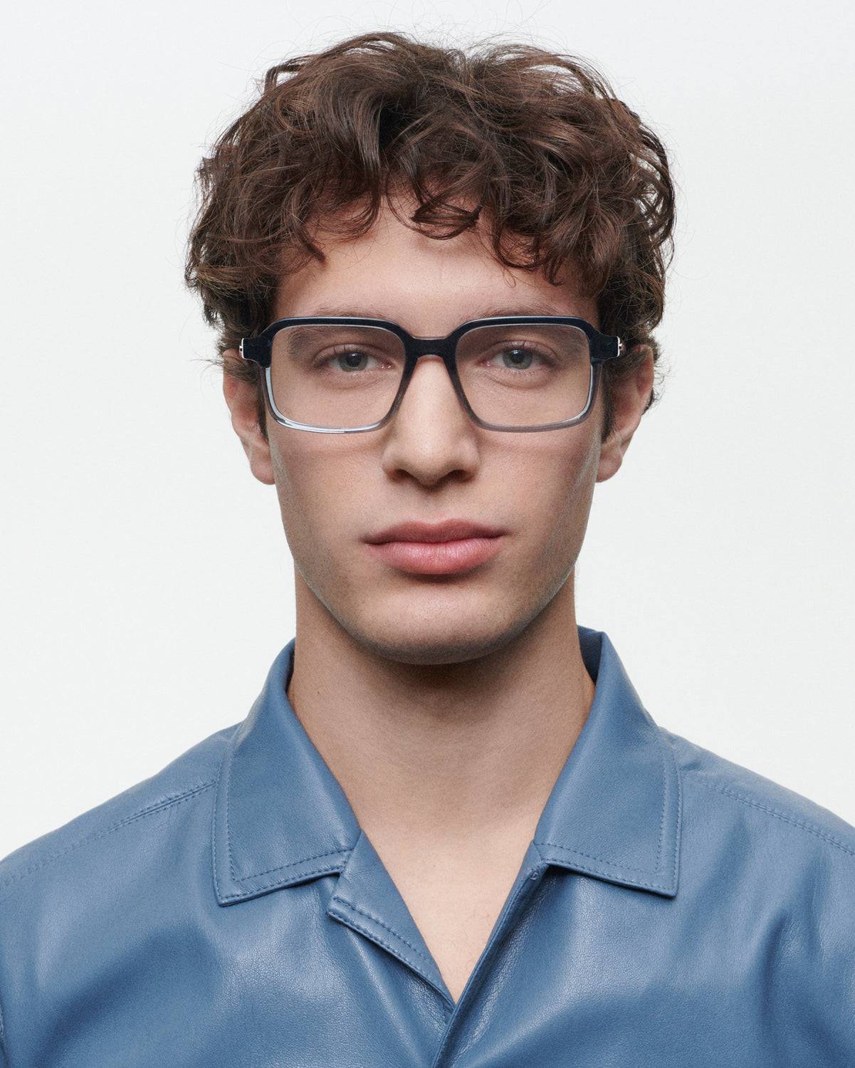 ARMSTRONG: Rectangular Acetato Grigio optical glasses by GIGI STUDIOS 6128