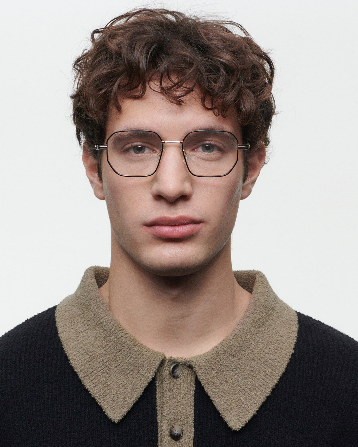 NEWTON: Cuadrada Metal Noir optical glasses by GIGI STUDIOS 6148