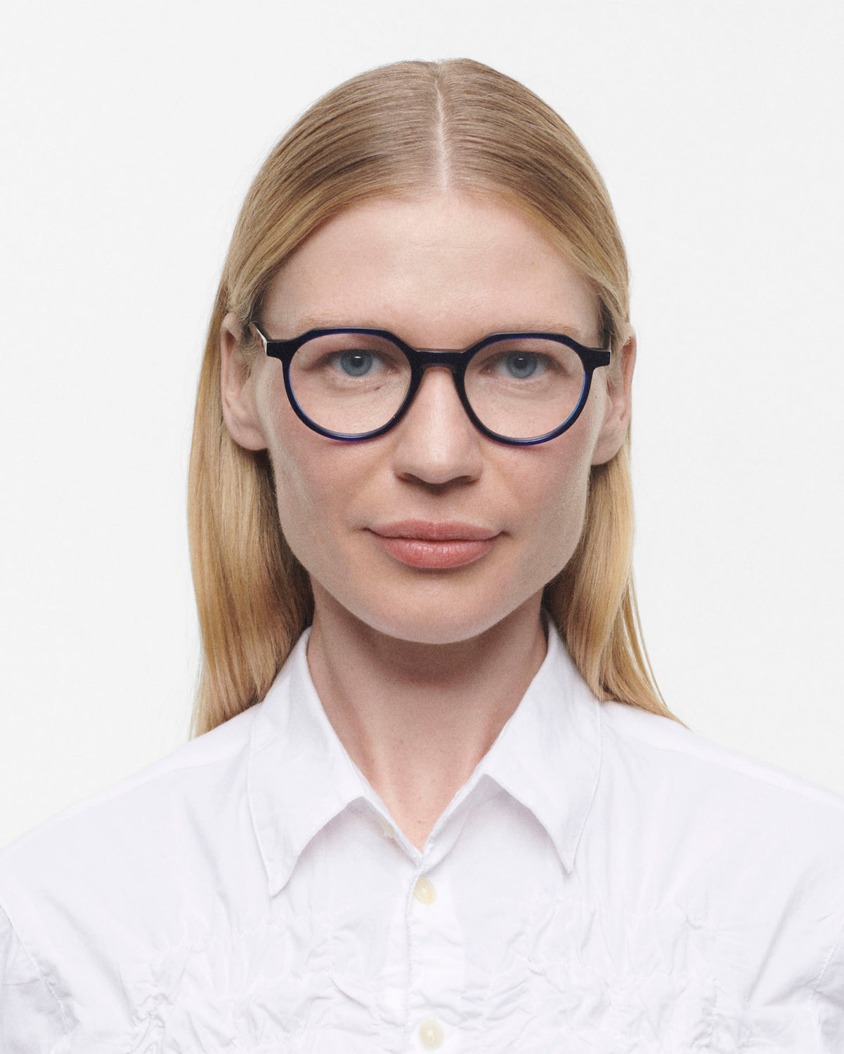 EDAM: Redondas Acetato Azul optical glasses by GIGI STUDIOS 534