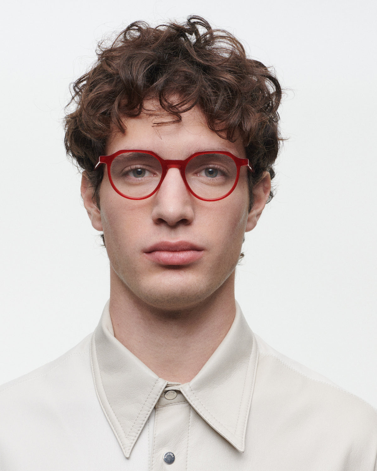 EDAM: Redondas Acetato Rojo optical glasses by GIGI STUDIOS 6228