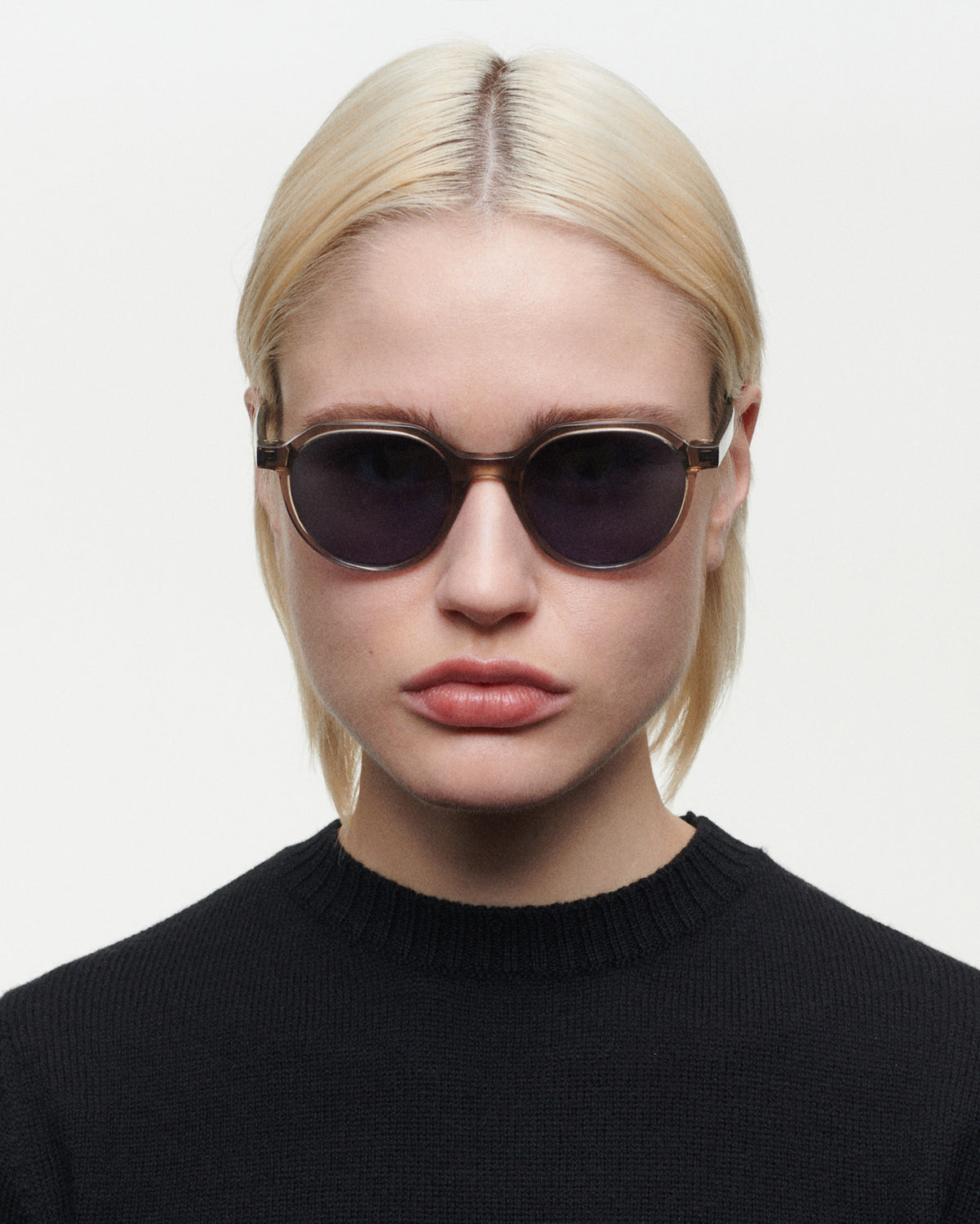 SIENA: Redondas Acetato Grigio sunglasses by GIGI STUDIOS 6246