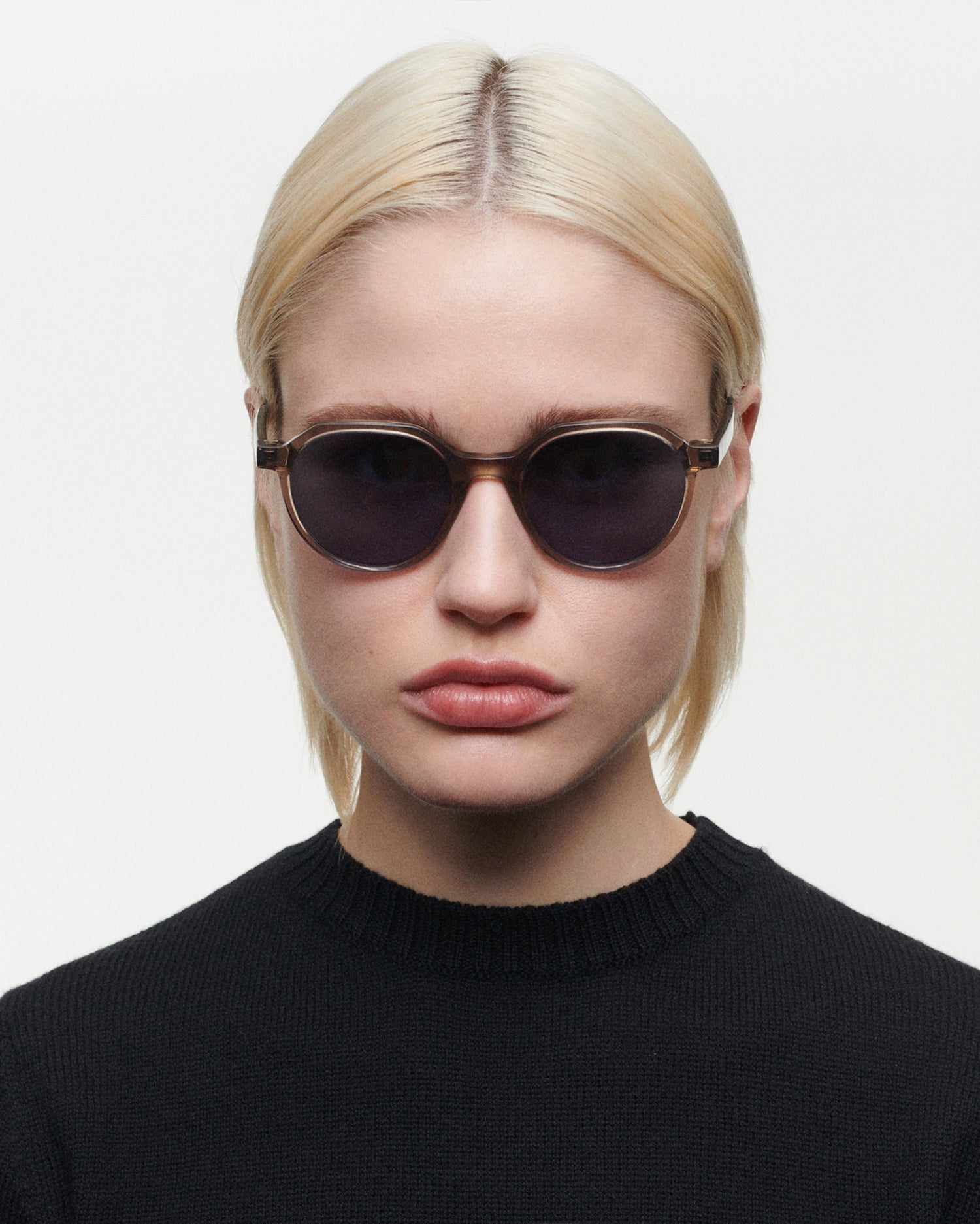 SIENA: Redondas Acetato Grigio sunglasses by GIGI STUDIOS 6246