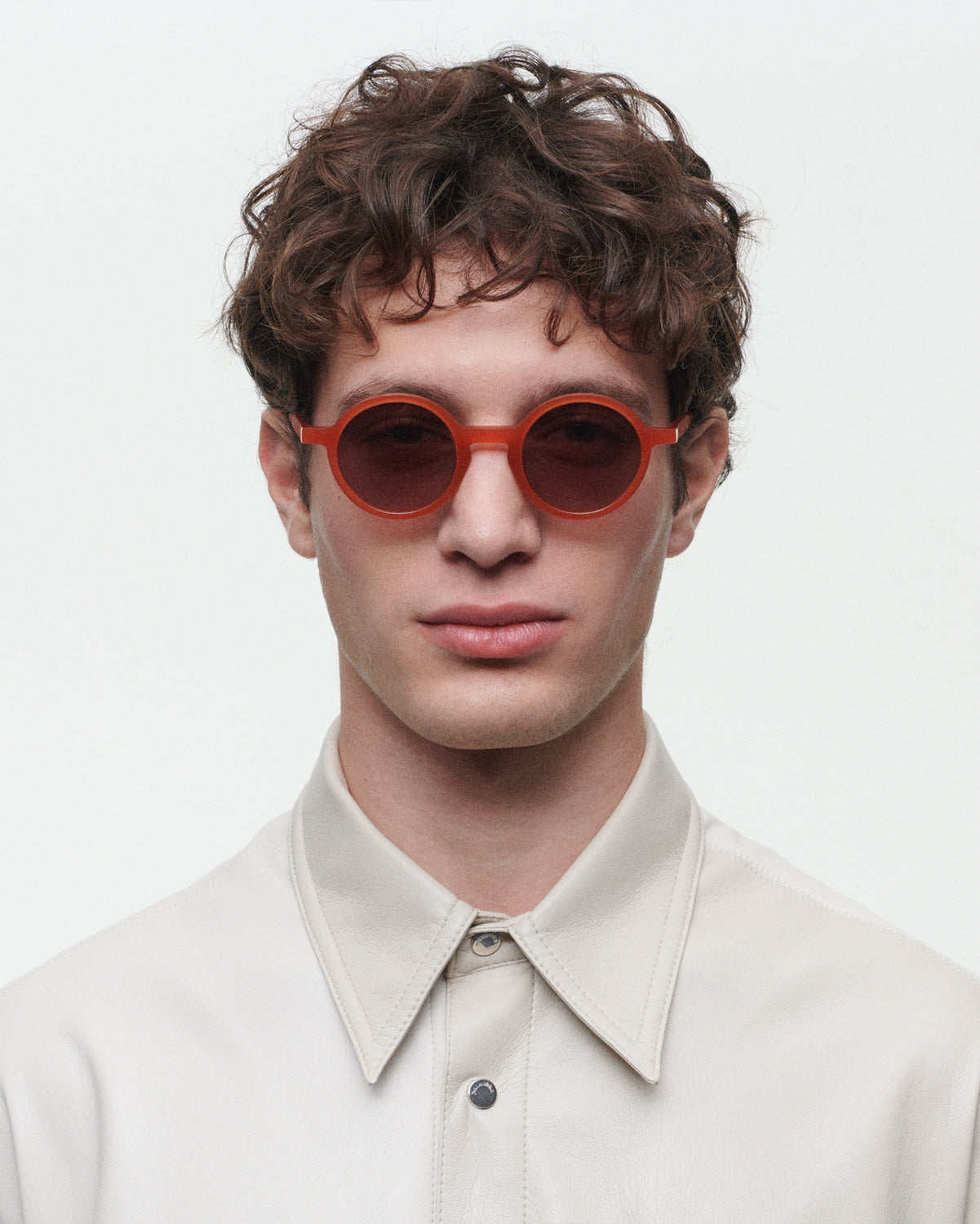 OIA : Redondas Acetato Orange sunglasses by GIGI STUDIOS 6266
