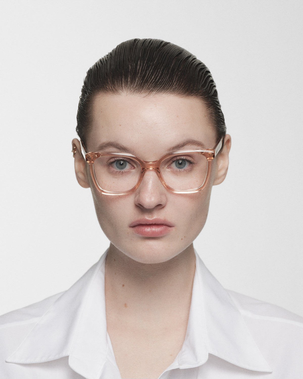ARIEL: Cuadrada Acetato Transparente optical glasses by GIGI STUDIOS 785