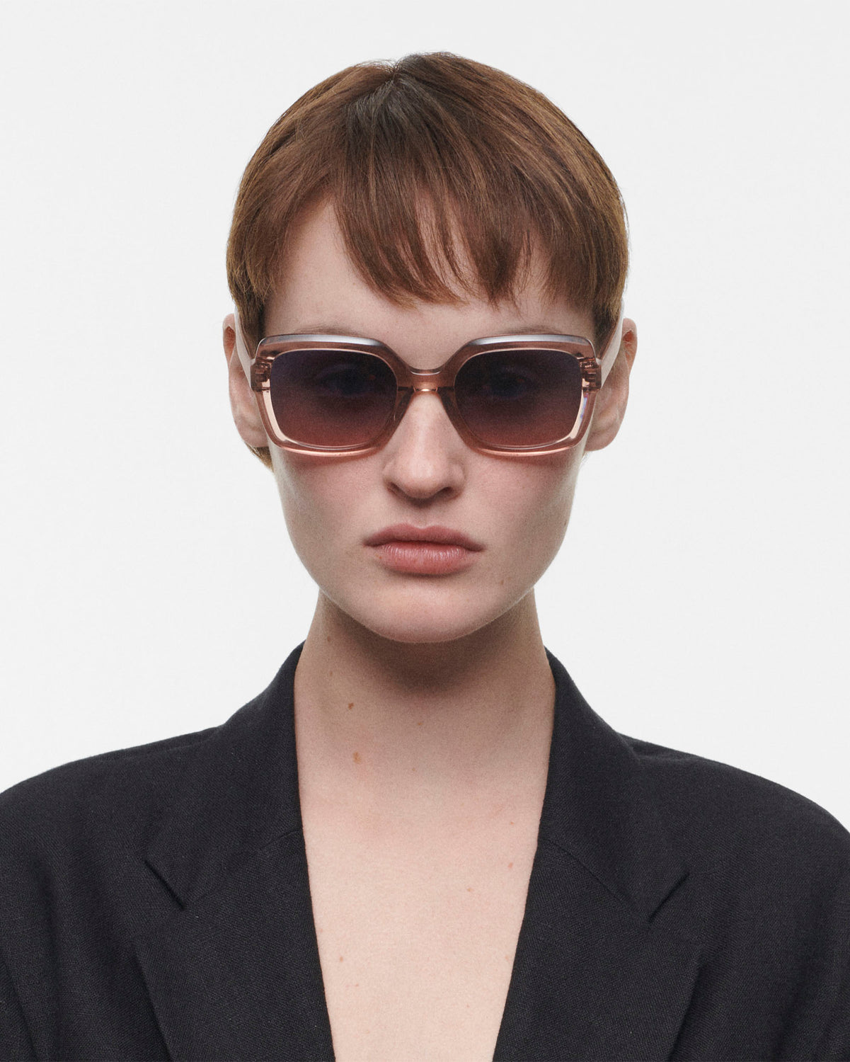 GENESIS: Cuadrada Acetato Rosa sunglasses by GIGI STUDIOS 43
