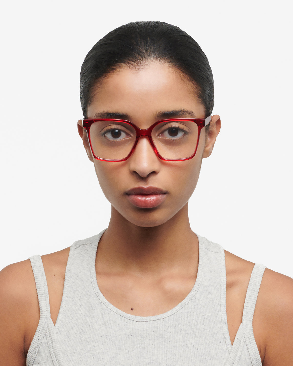 TENDER: Cuadrada Acetato Rojo optical glasses by GIGI STUDIOS 911