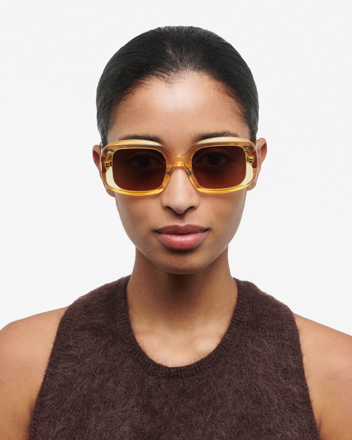 BITTER: Cuadrada Acetato Jaune sunglasses by GIGI STUDIOS 927