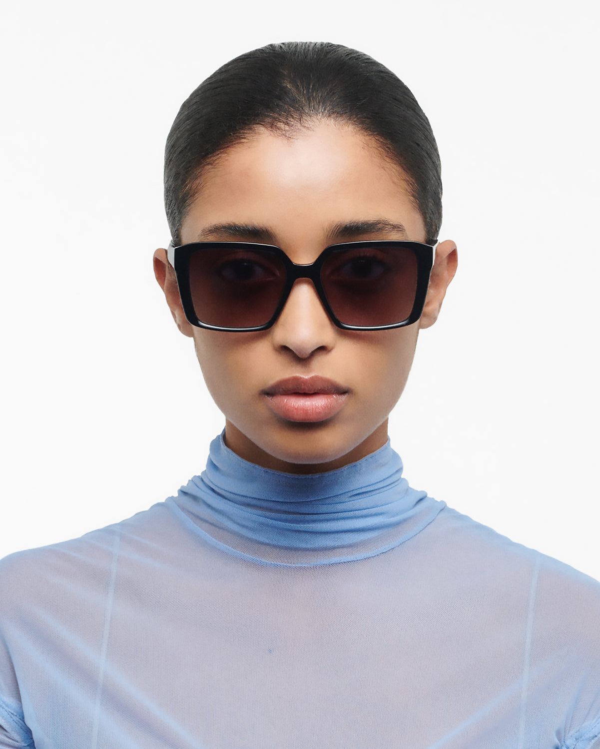 SERENA: Cuadrada Acetato Noir sunglasses by GIGI STUDIOS 1061