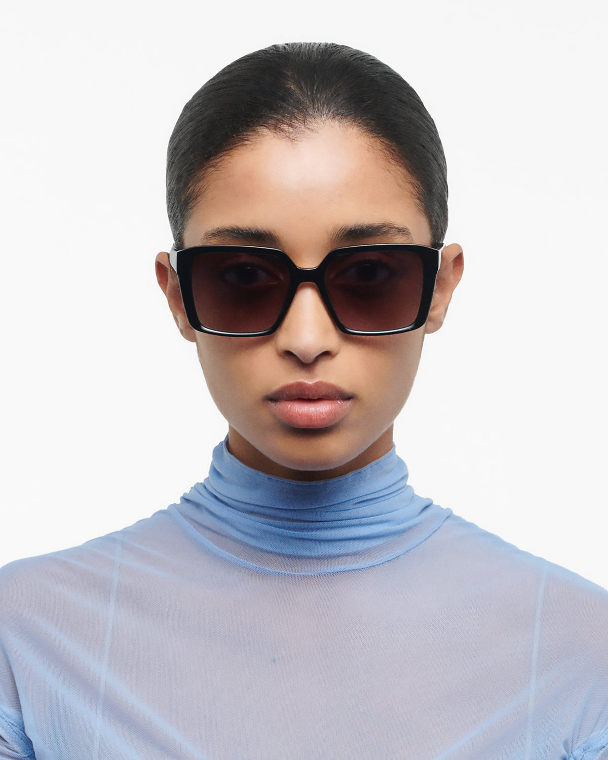SERENA: Cuadrada Acetato Noir sunglasses by GIGI STUDIOS 1061