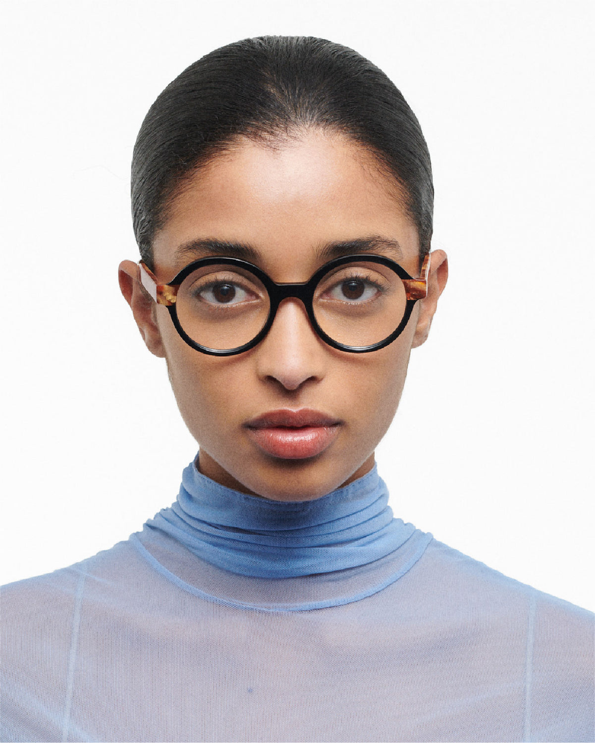 ROXANE: Redondas Acetato Noir optical glasses by GIGI STUDIOS 118