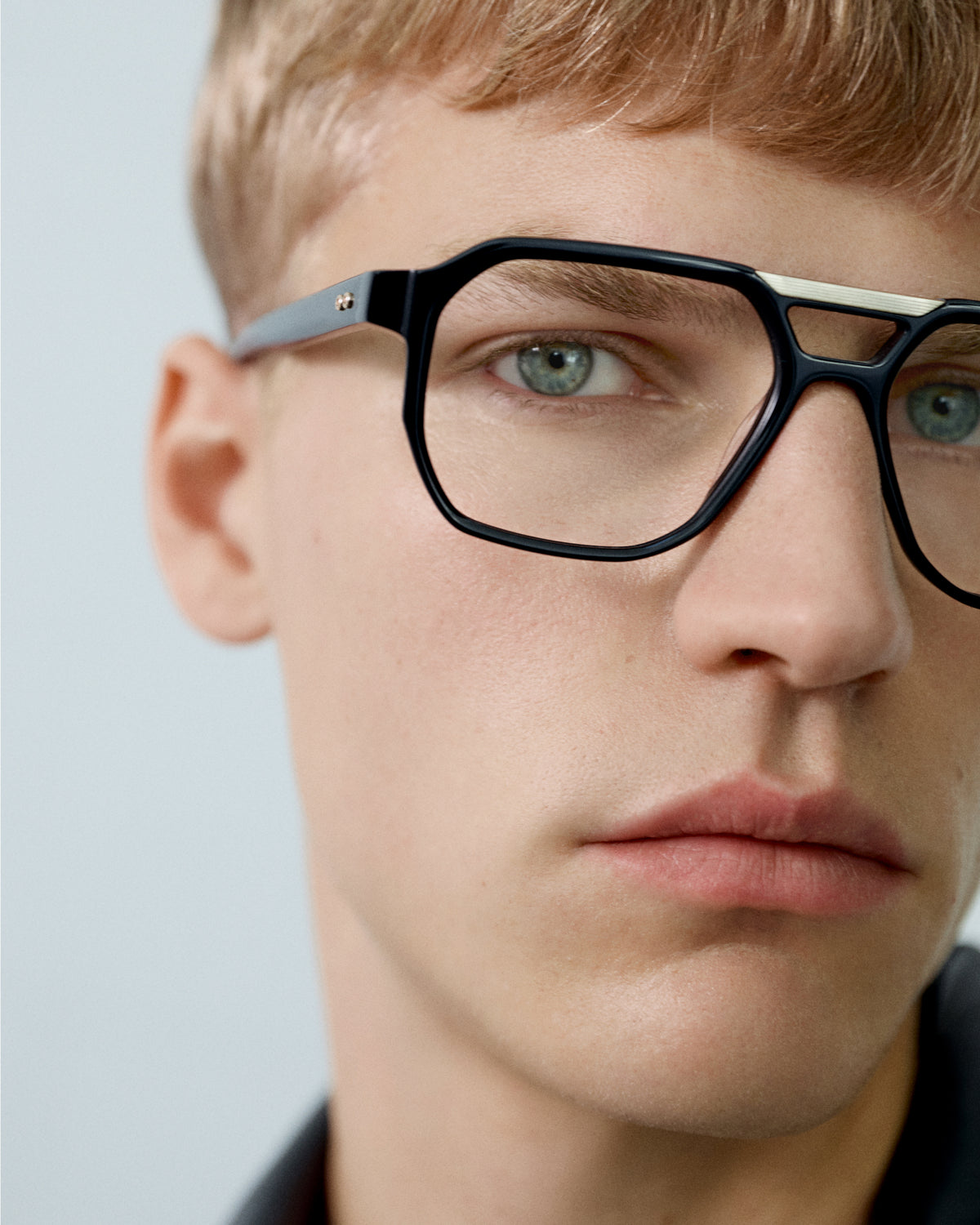 MARCONI: Aviador Acetato-Metal Noir optical glasses by GIGI STUDIOS 14618