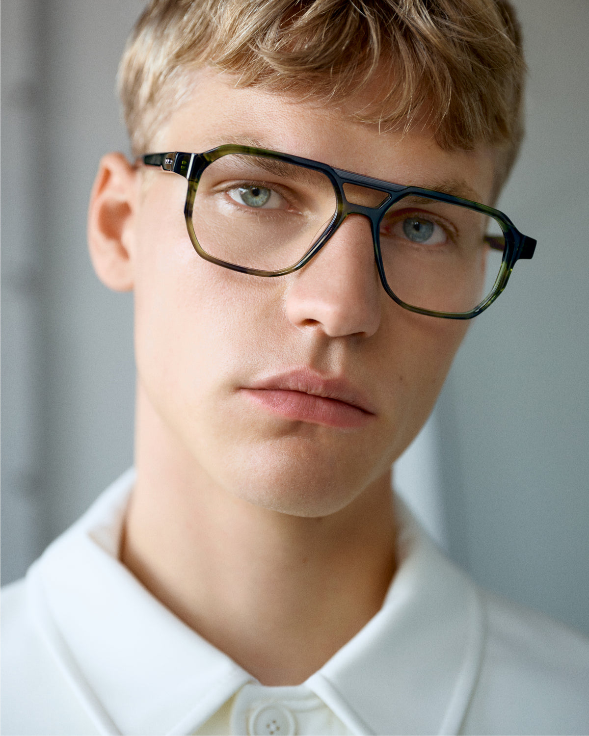 MARCONI: Aviador Acetato-Metal Verde optical glasses by GIGI STUDIOS 14619