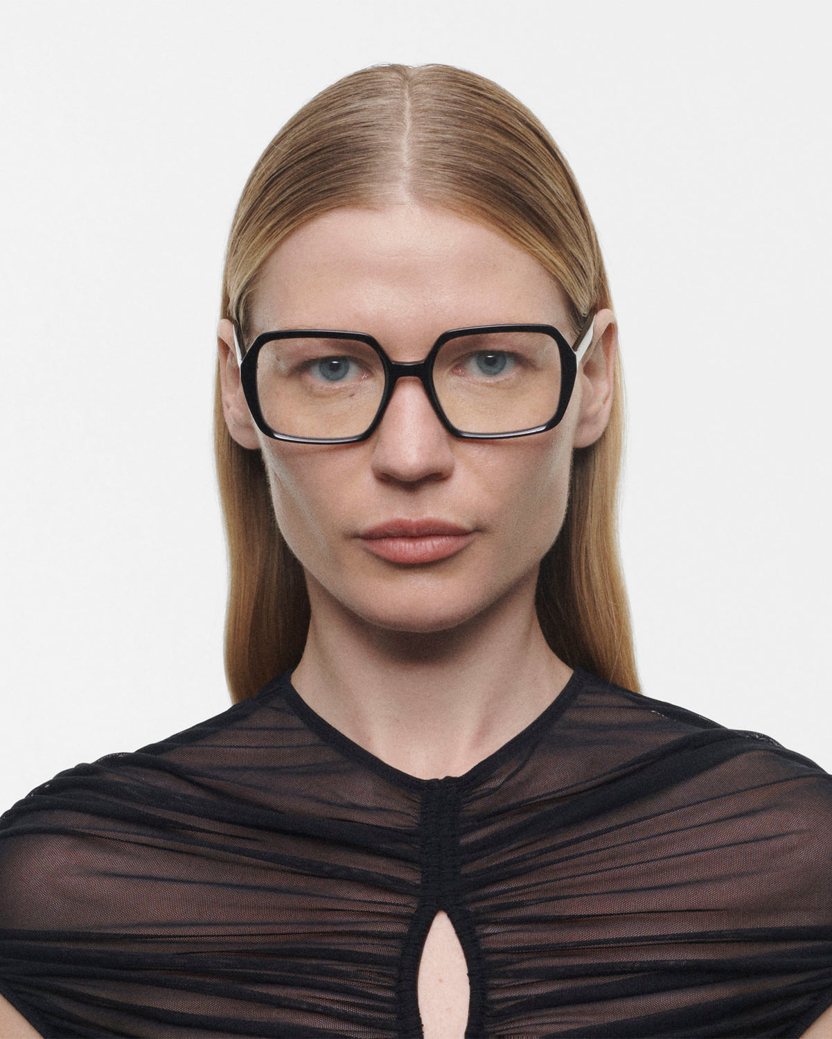 NICOLETTA: Cuadrada Acetato Noir optical glasses by GIGI STUDIOS 674