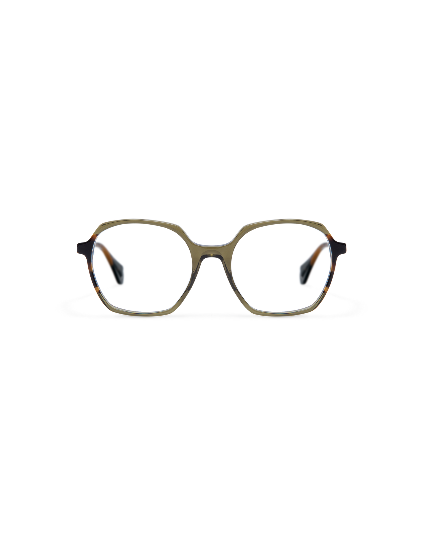 ABIGAIL: Geométricas Acetato Verde optical glasses by GIGI STUDIOS 13512