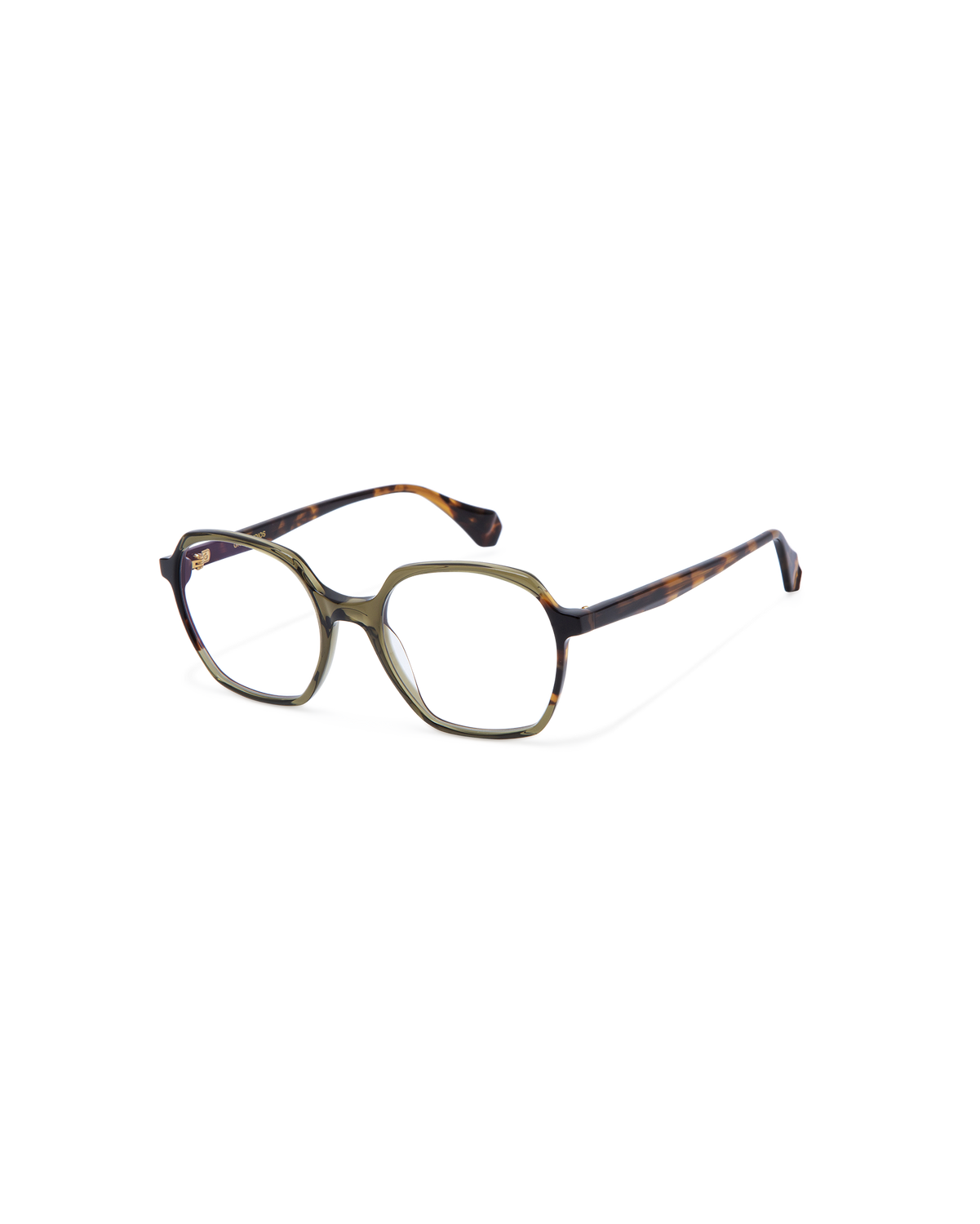 ABIGAIL: Geométricas Acetato Verde optical glasses by GIGI STUDIOS 13513