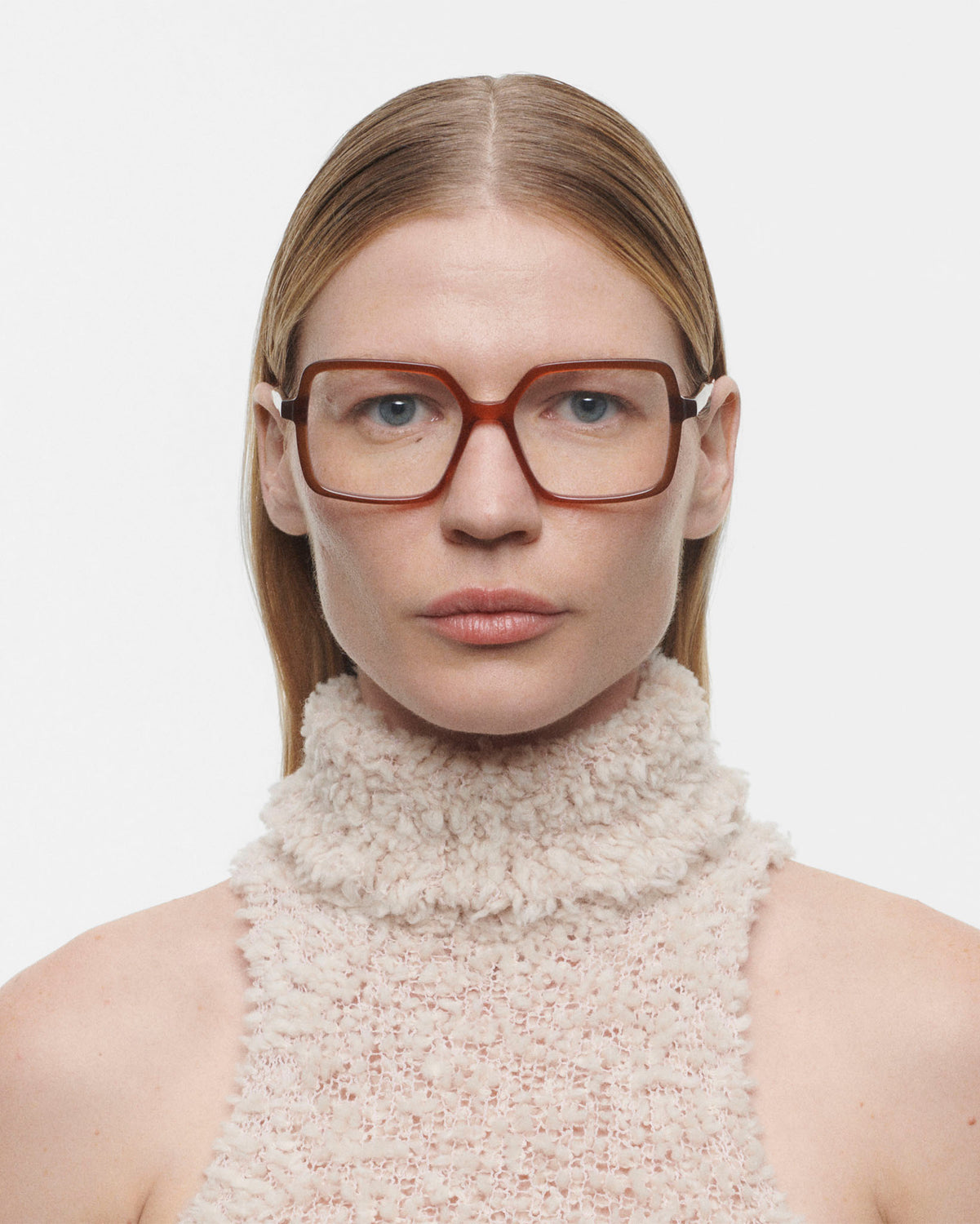 ANGELICA: Cuadrada Acetato Orange optical glasses by GIGI STUDIOS 3828