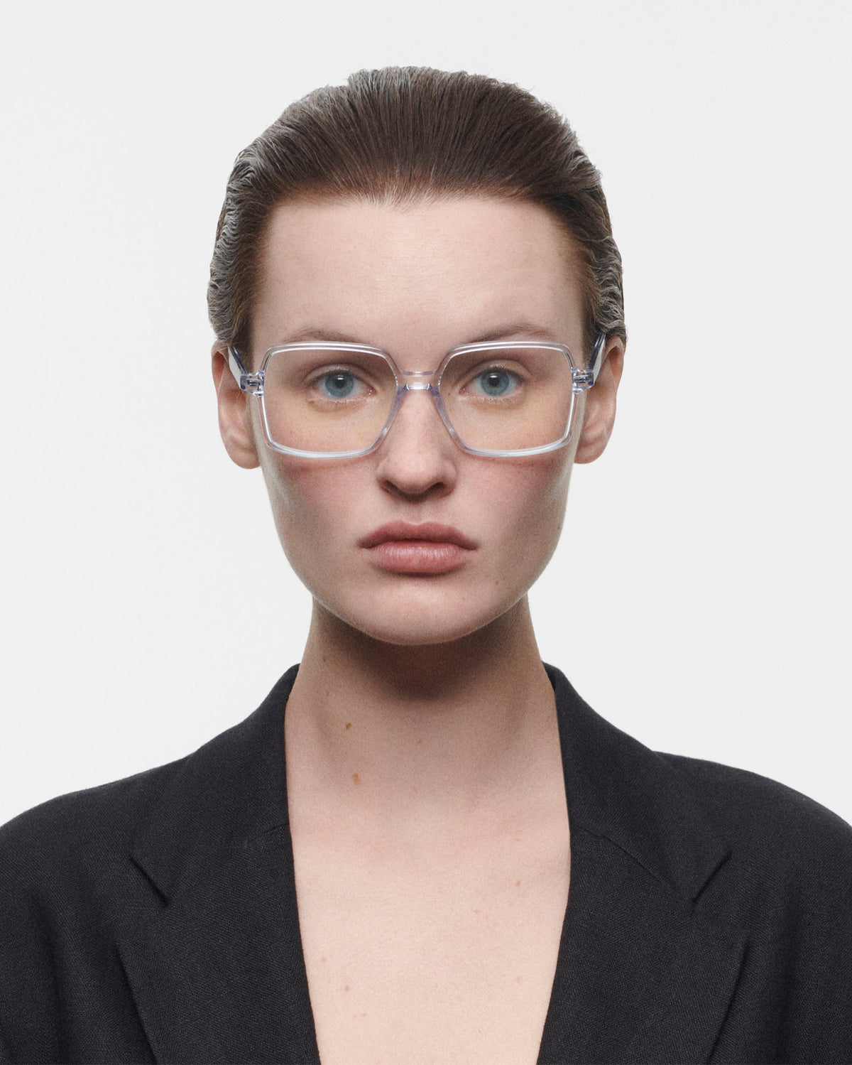 INES: Cuadrada Acetato Azul optical glasses by GIGI STUDIOS 3934