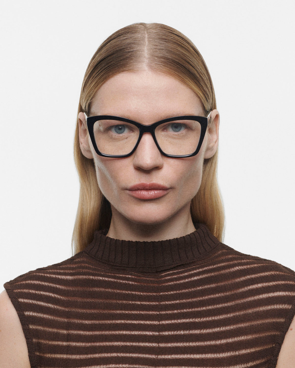 EMILIA: Cat Eye Acetato Noir optical glasses by GIGI STUDIOS 3958