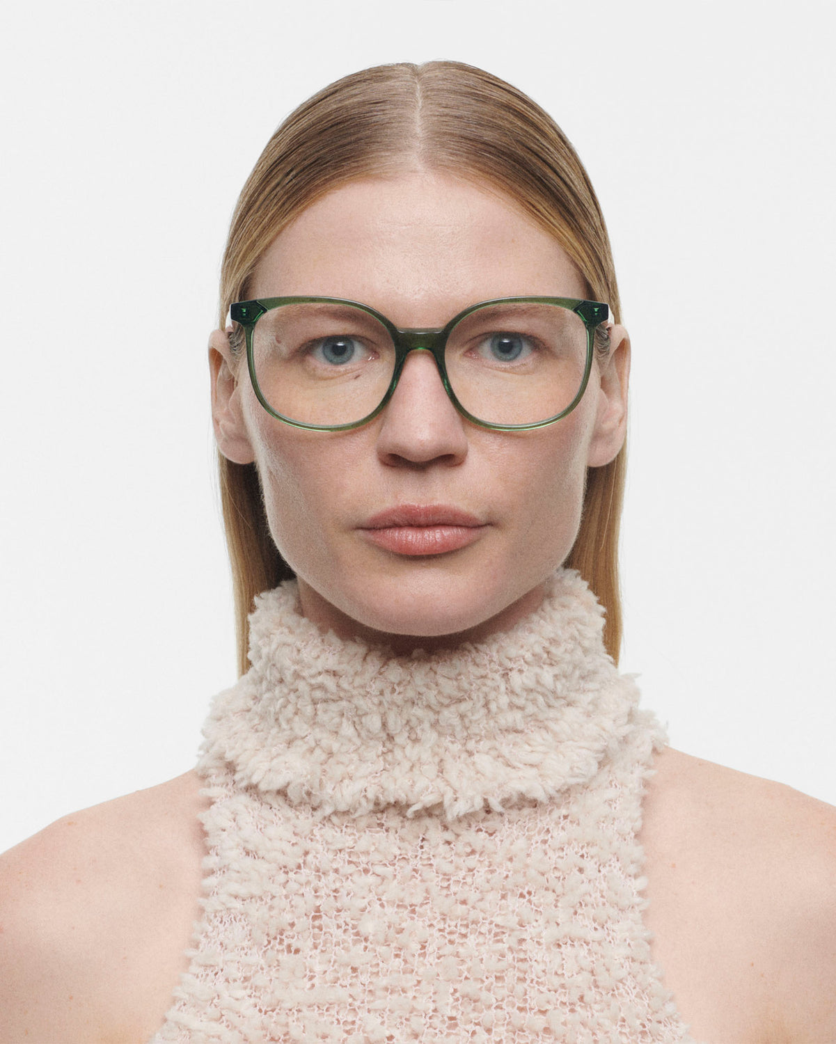 TANJA: Cuadrada Acetato Verde optical glasses by GIGI STUDIOS 4006