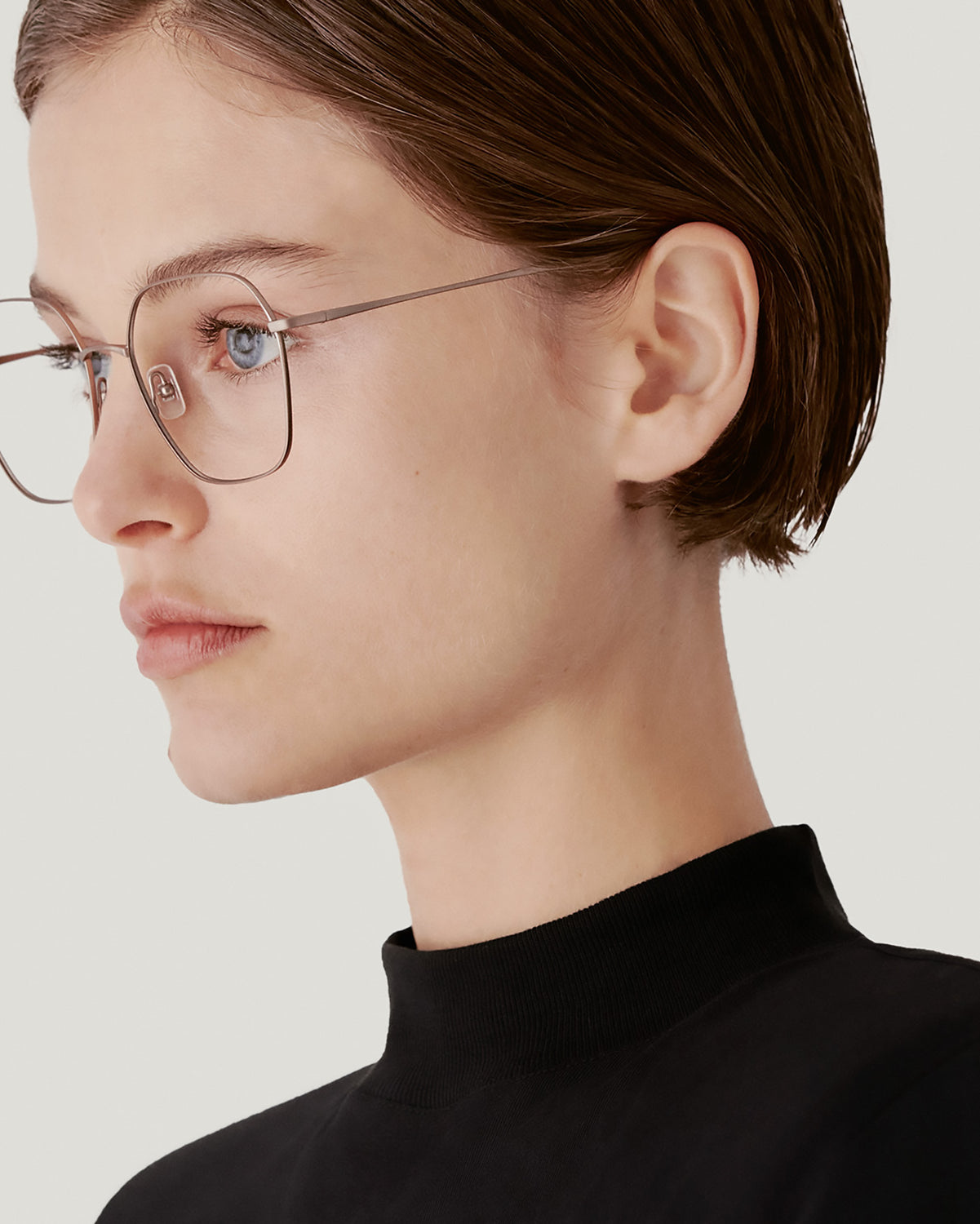 AVERY: Cuadrada Titanio Doré optical glasses by GIGI STUDIOS 1435
