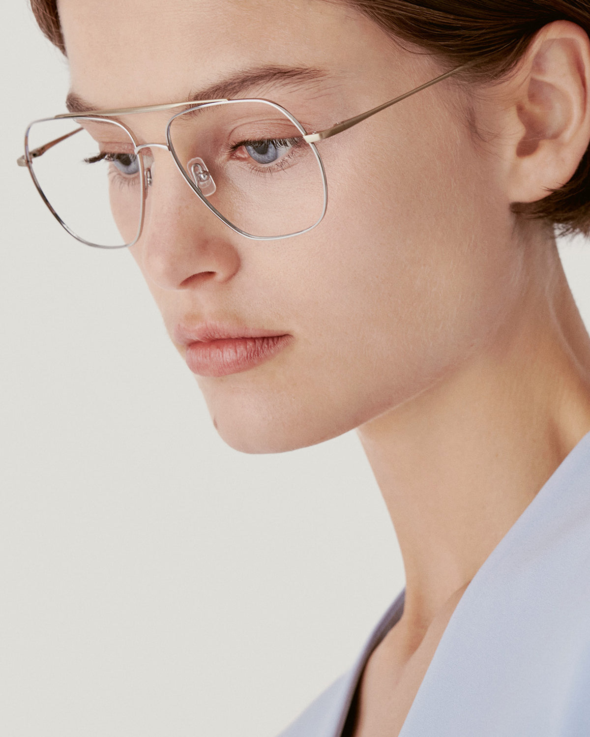 MAIA: Aviador Titanio Dark Silver optical glasses by GIGI STUDIOS 1501