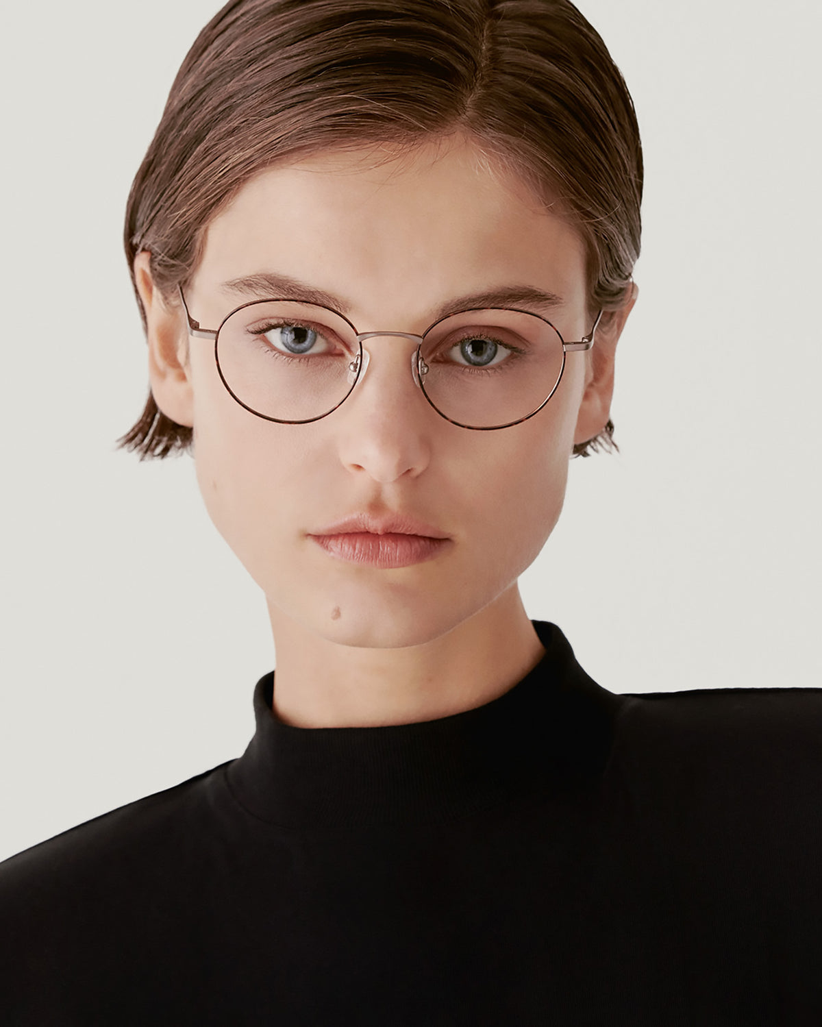 EMBER: Redondas Titanio Havana optical glasses by GIGI STUDIOS 1512