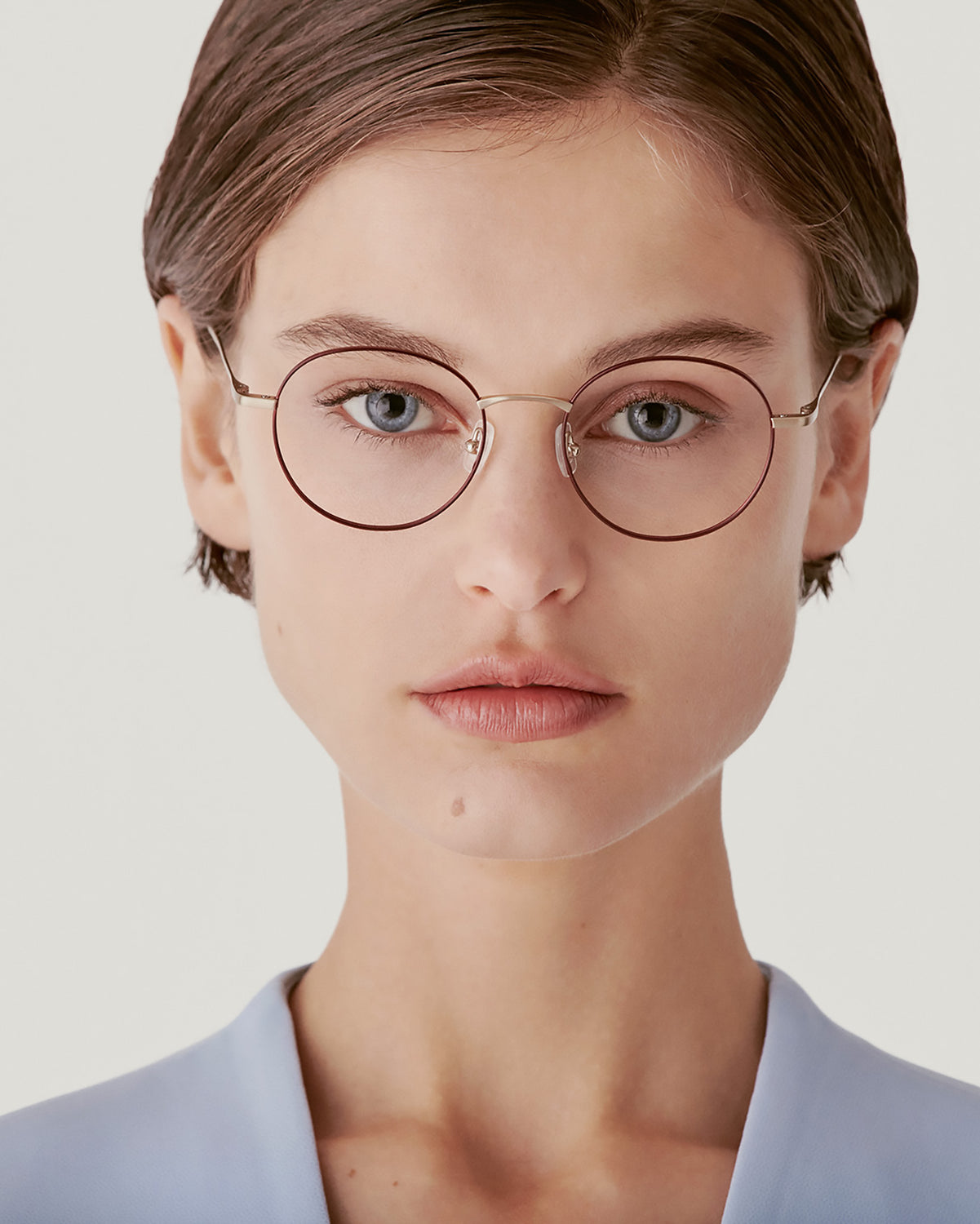 EMBER: Redondas Titanio Rojo optical glasses by GIGI STUDIOS 1516
