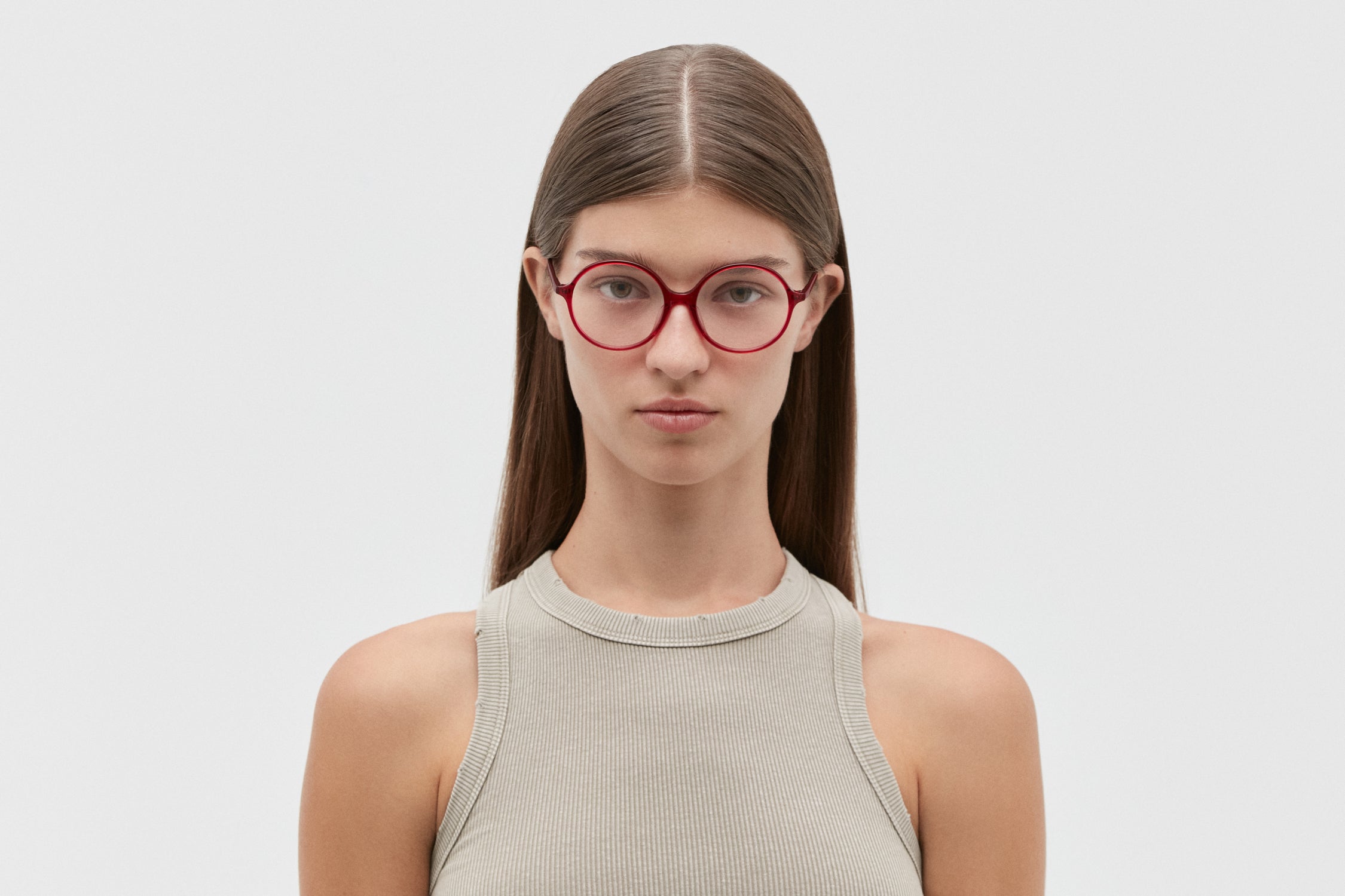 EREA: Redondas Acetato Rojo optical glasses by GIGI STUDIOS 3591