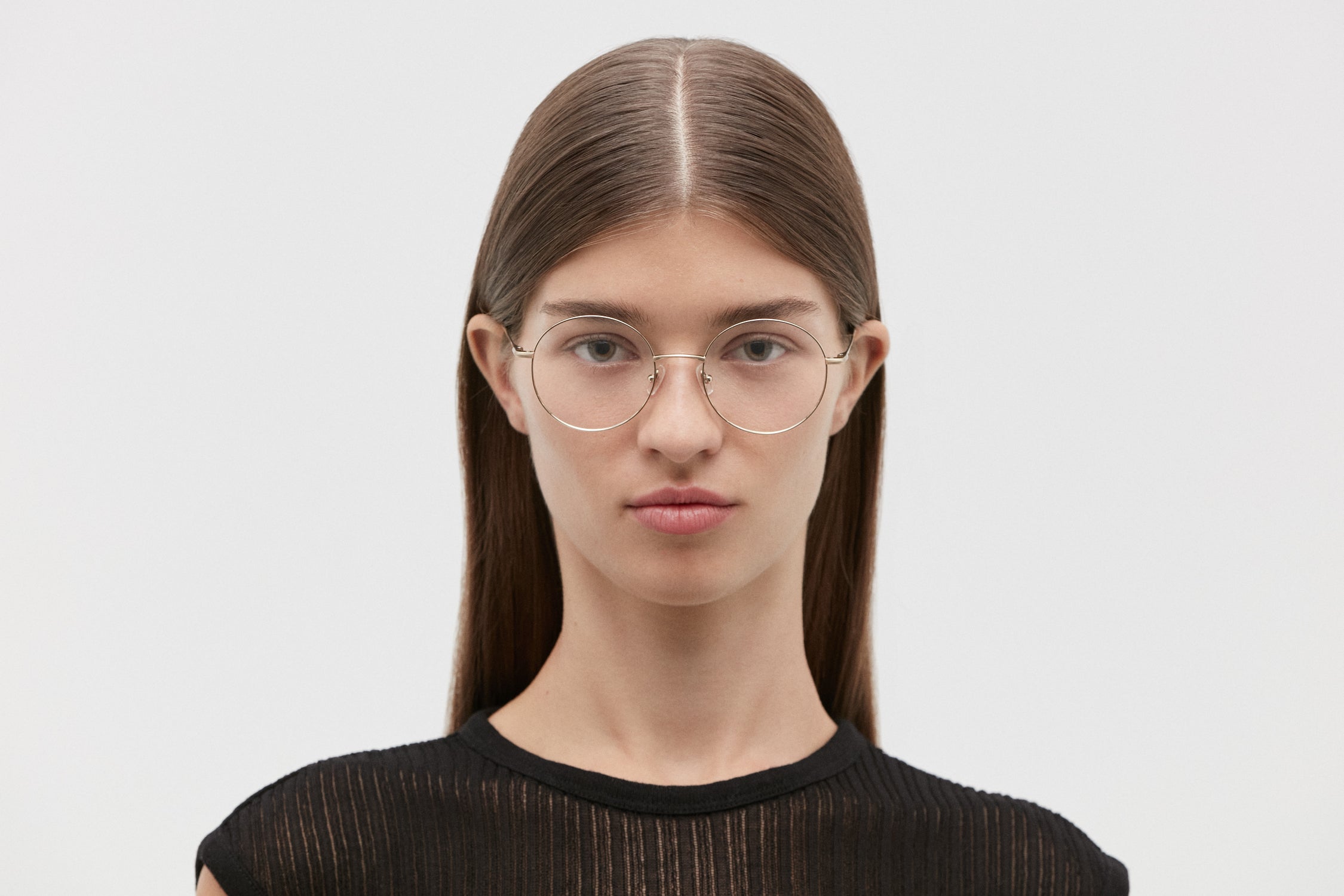 AYAME: Redondas Titanio Doré optical glasses by GIGI STUDIOS 3646