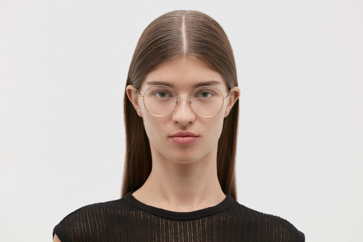 AYAME: Redondas Titanio Doré optical glasses by GIGI STUDIOS 3646