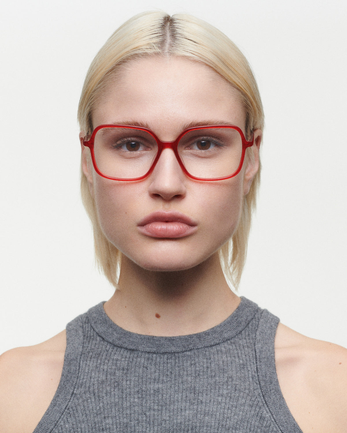 AURELIE: Cuadrada Acetato Rojo optical glasses by GIGI STUDIOS 3660