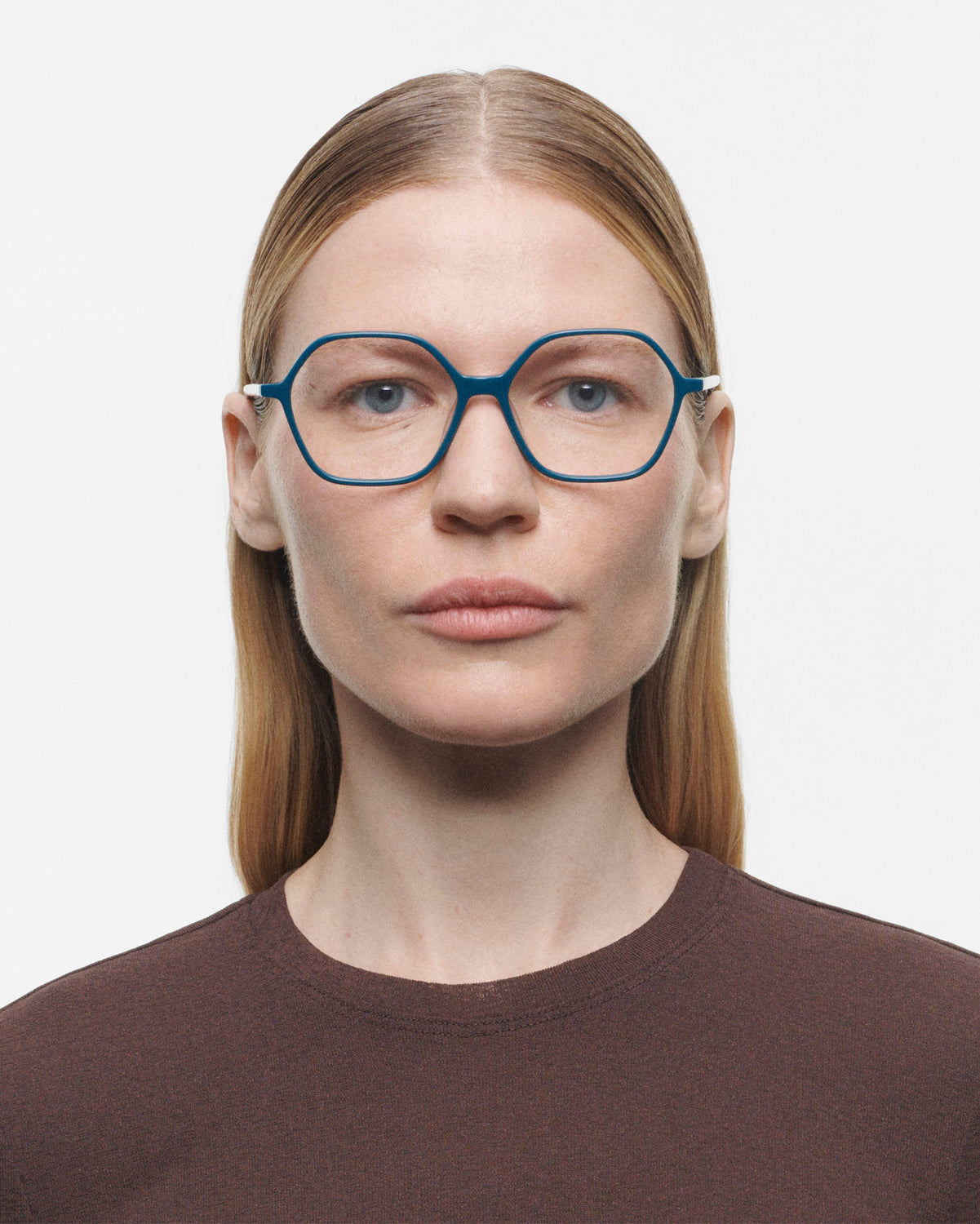 SERENA: Geométricas Acetato Azul optical glasses by GIGI STUDIOS 4047