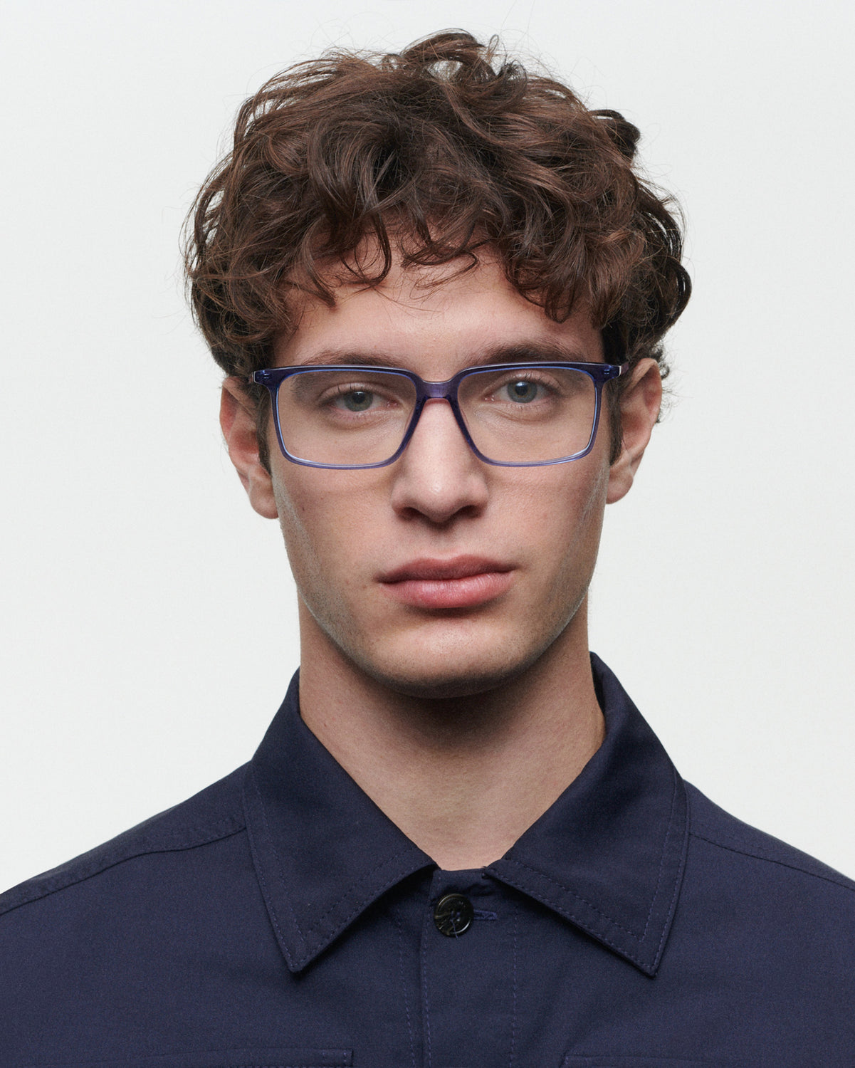 RALPH: Cuadrada Acetato Azul optical glasses by GIGI STUDIOS 3716
