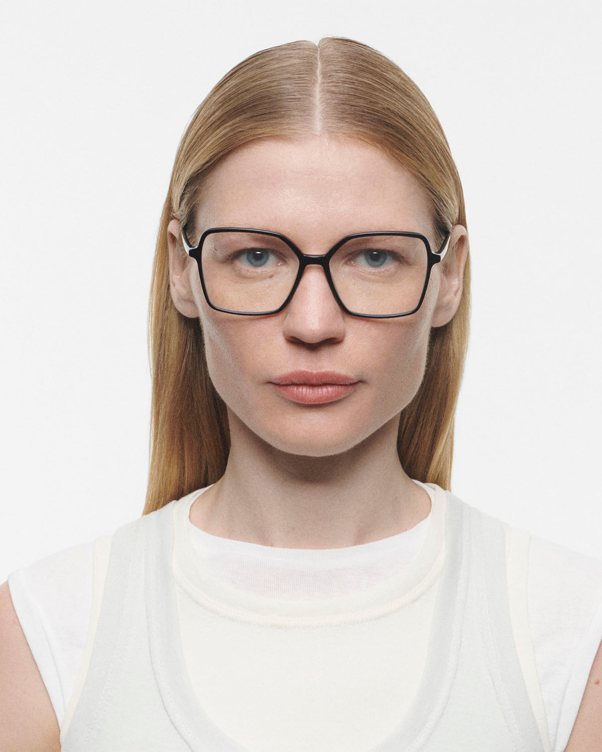 NATZA: Cuadrada Acetato Noir optical glasses by GIGI STUDIOS 4095