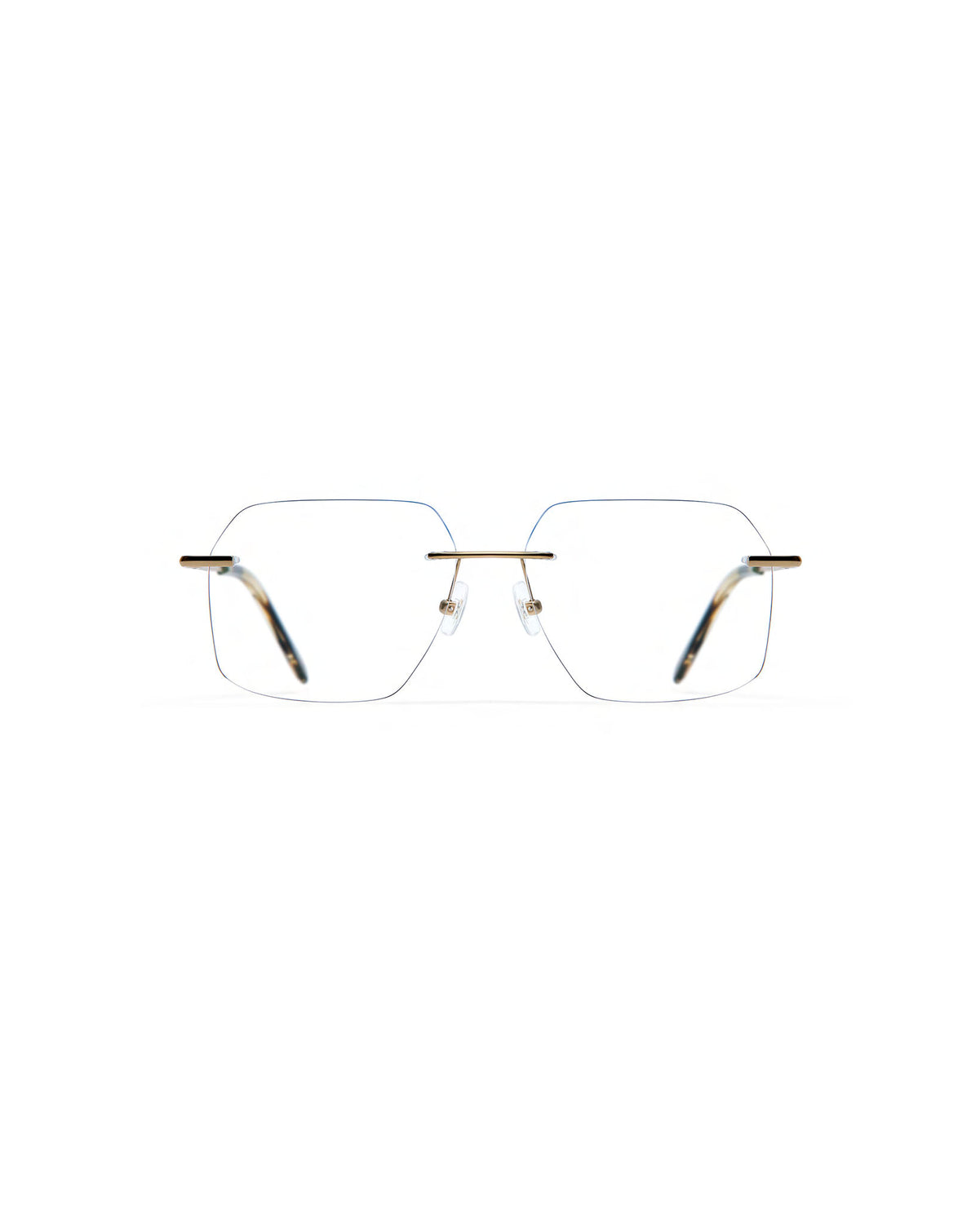 COTE: Rectangular Metal Doré optical glasses by GIGI STUDIOS 4119