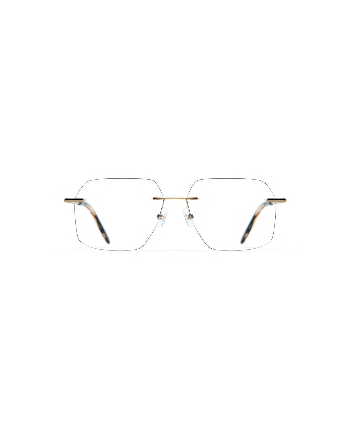 COTE: Rectangular Metal Doré optical glasses by GIGI STUDIOS 4119