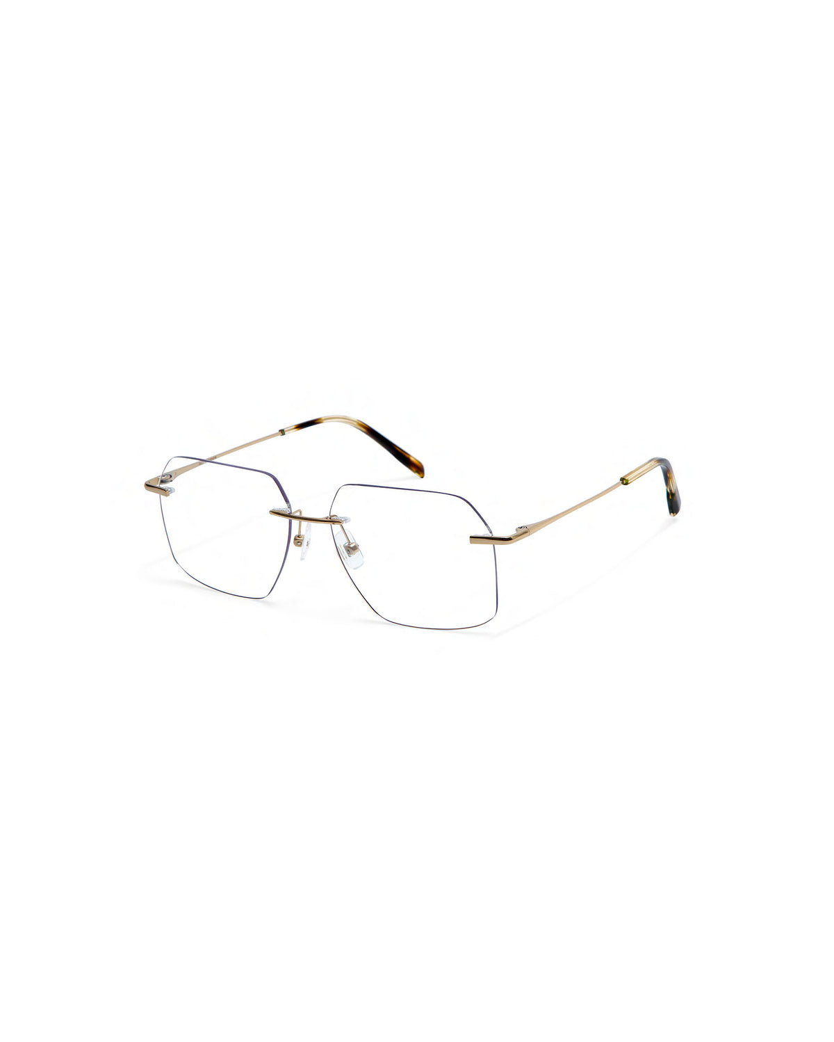 COTE: Rectangular Metal Doré optical glasses by GIGI STUDIOS 4120