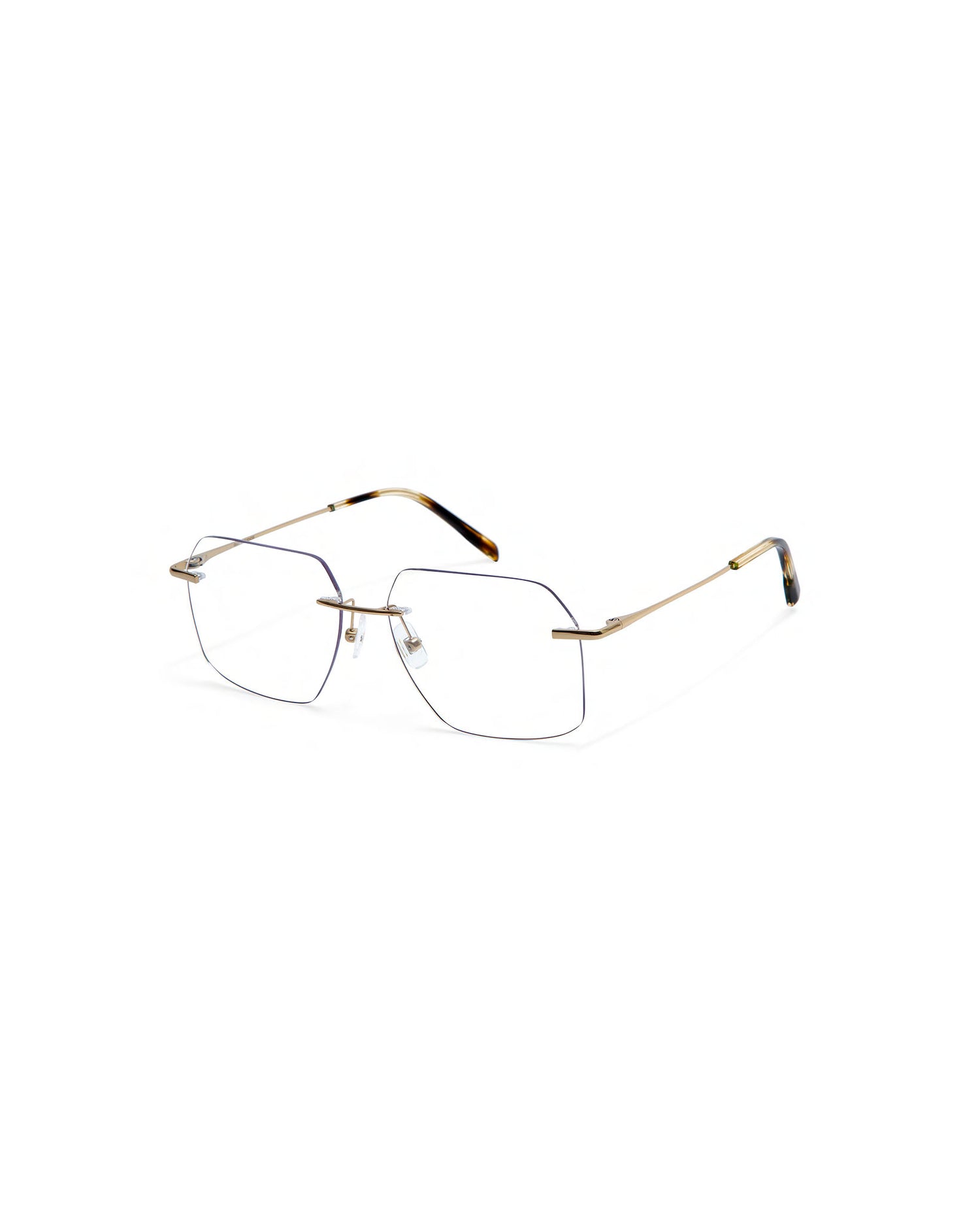 COTE: Rectangular Metal Doré optical glasses by GIGI STUDIOS 4120