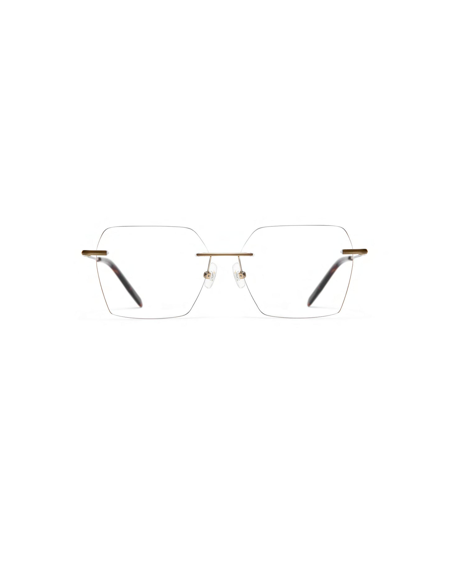 COTE: Rectangular Metal Doré optical glasses by GIGI STUDIOS 4123