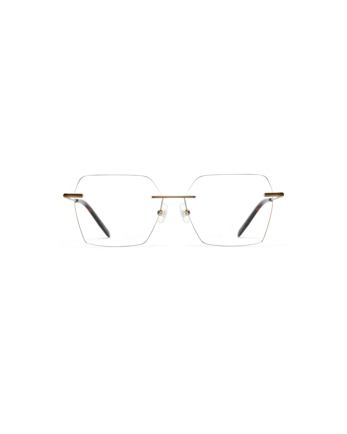 COTE: Rectangular Metal Doré optical glasses by GIGI STUDIOS 4123